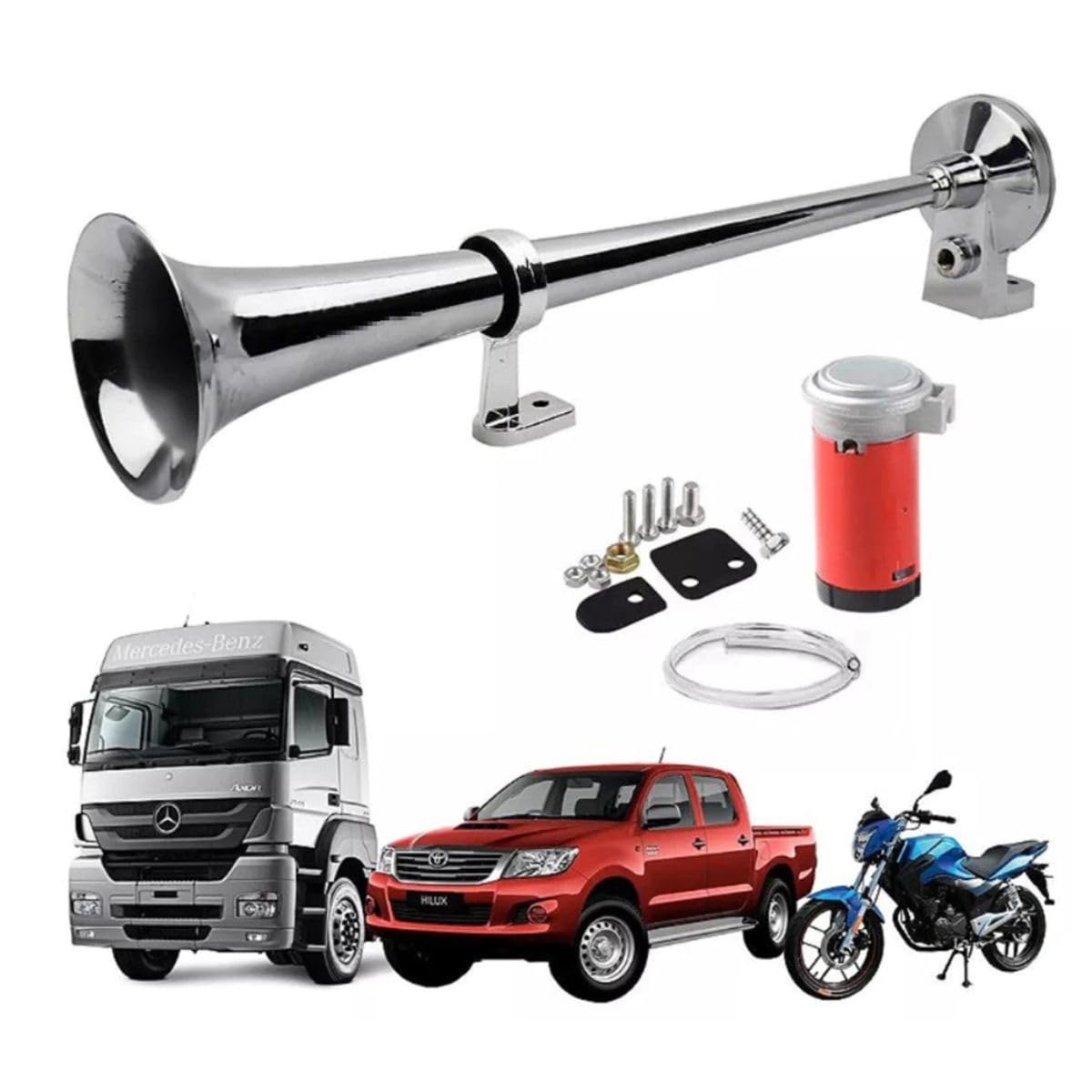Buzinas Americanas para caminhonete — modelo 8 disponível na AF Motors em Santarém
