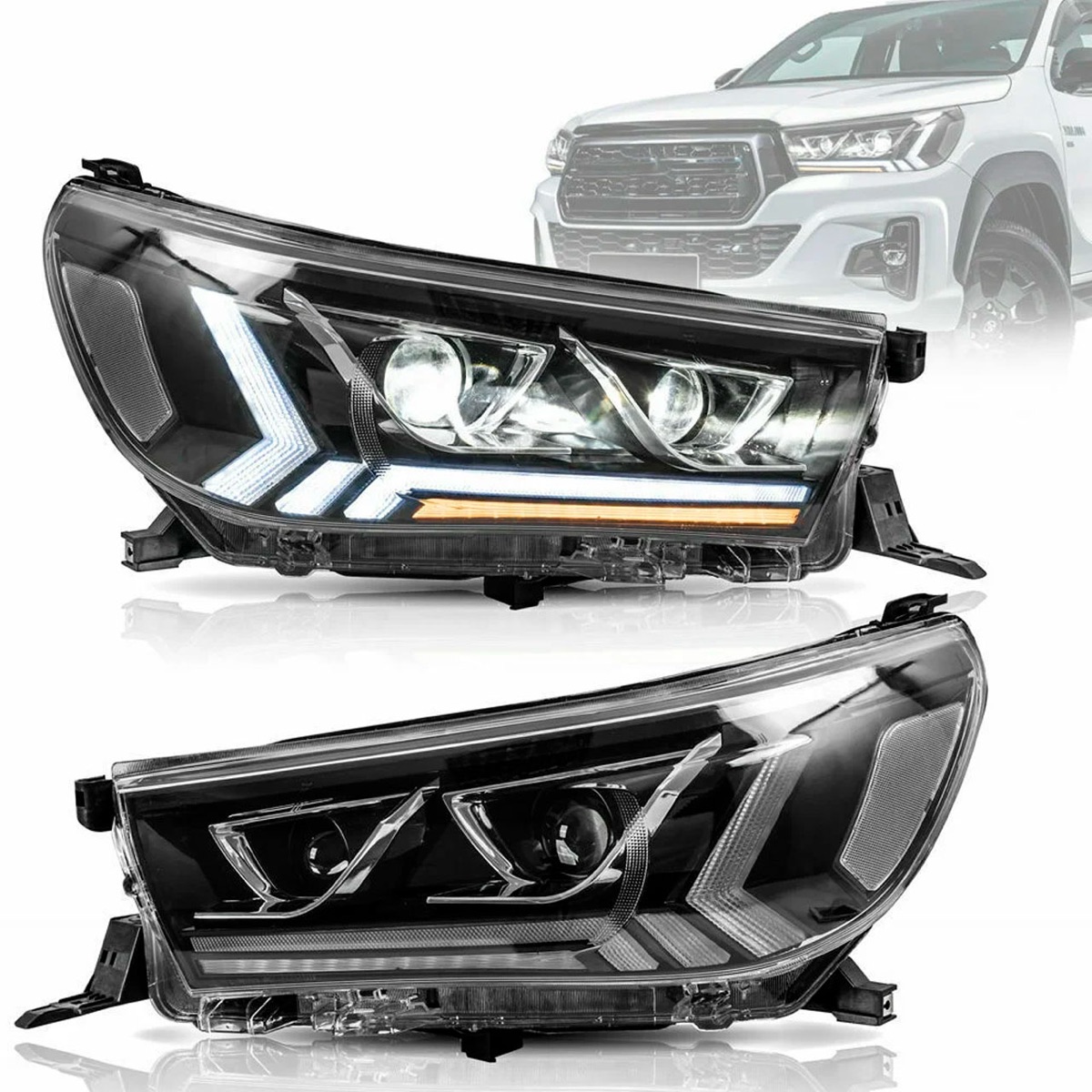 Faróis para caminhonete — modelo 1 disponível na AF Motors em Santarém