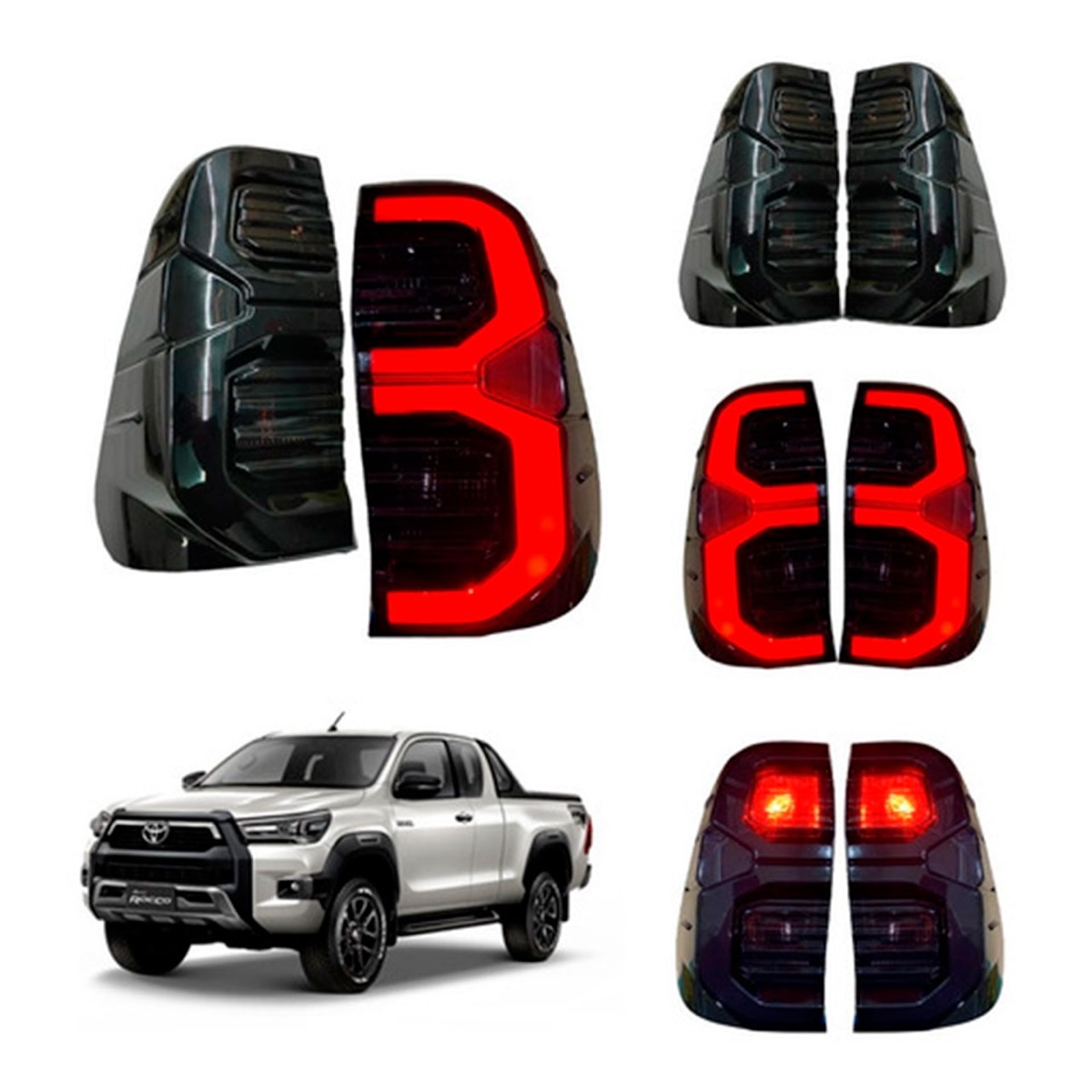 Lanternas para caminhonete — modelo 6 disponível na AF Motors em Santarém