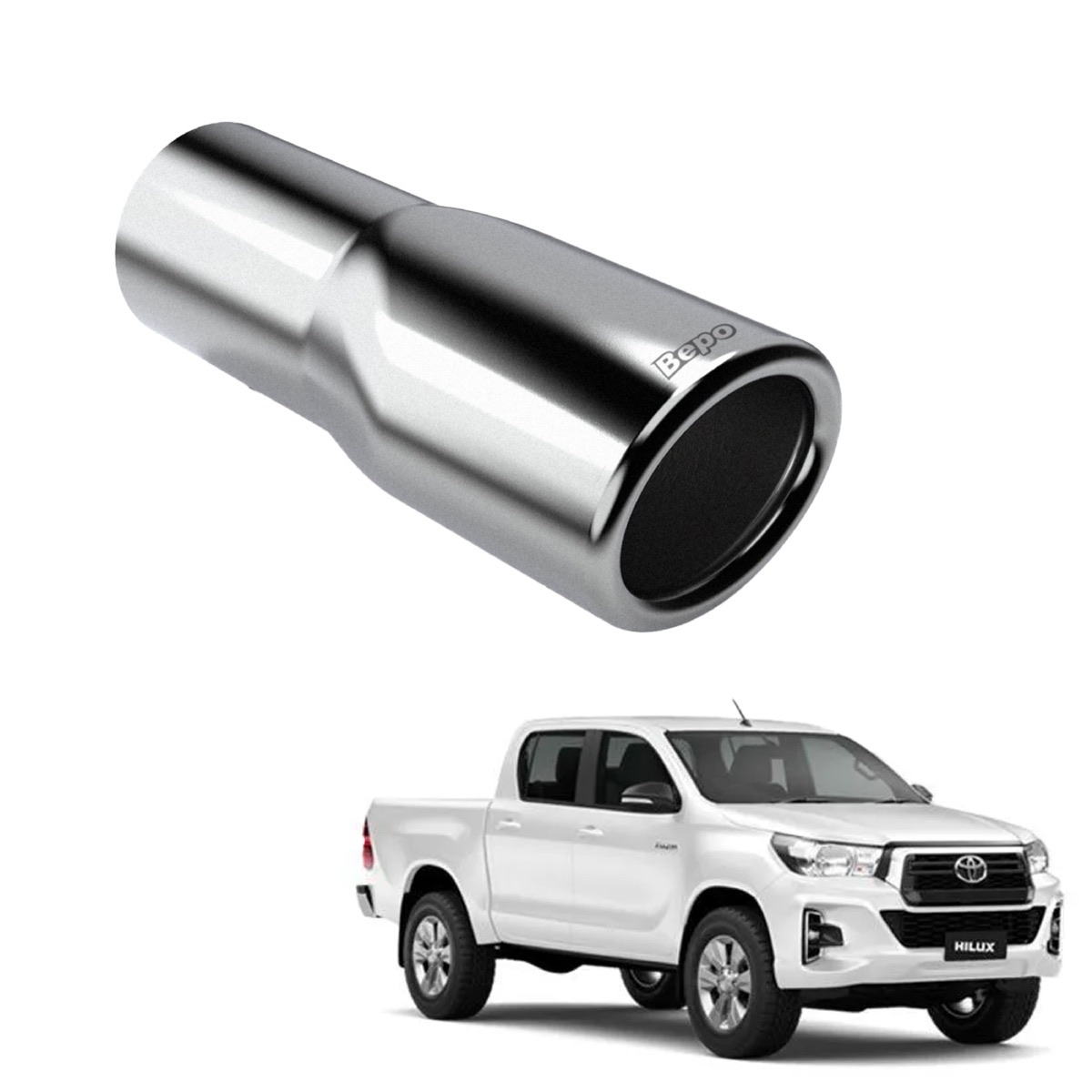 Ponteiras de Escapamento para caminhonete — modelo 2 disponível na AF Motors em Santarém